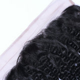 Deep Curly Virgin Human Hair Natural Black Frontal
