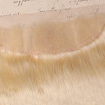 #613 Straight Frontal Human Hair Blonde Frontal