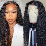 frontal lace wig deep wave 1b