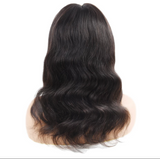 V-Part Body Wave Wig Virgin Hair 180% Density Natural Black