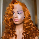 Ginger 13x6 Transparent Lace Deep Wave Wig 180% Density