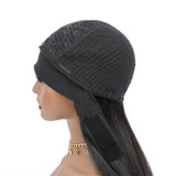 Straight Glueless Headband Wig Natural Black 180% Density